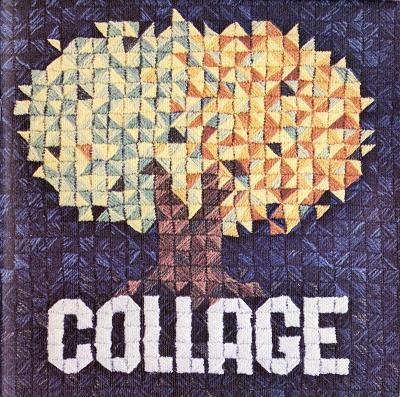 1976 Collage cover featuring quilted tree