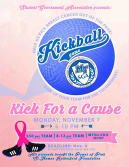 kick for a cause graphic