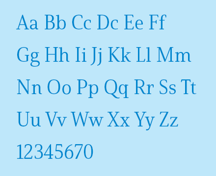 Sample text for solitas serif font