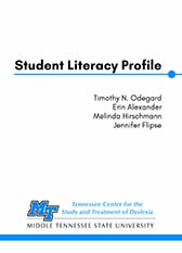 Student Literacy Profile Cover Image