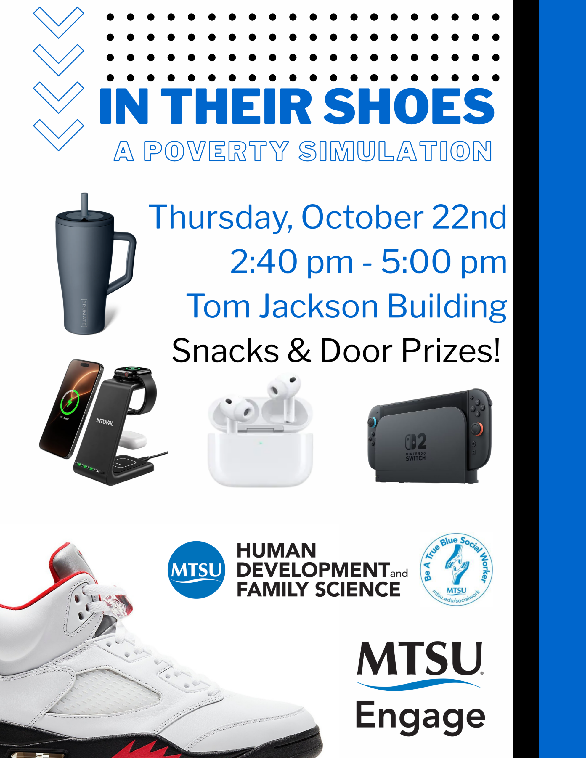 In their shoes - a poverty simulation; October 22 2:40-5 pm