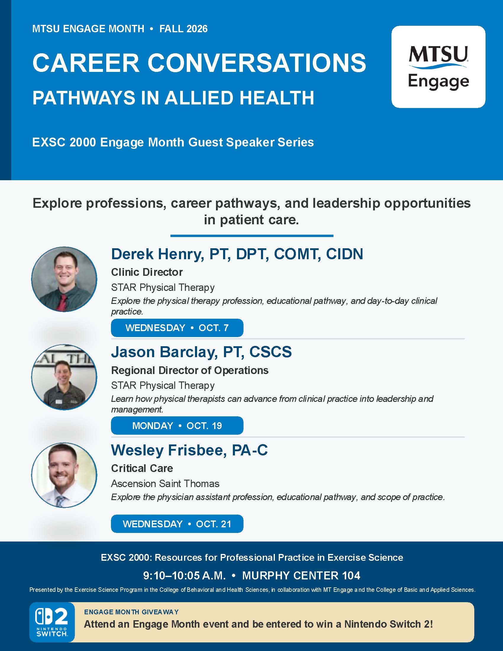Engage Month Speaker Series