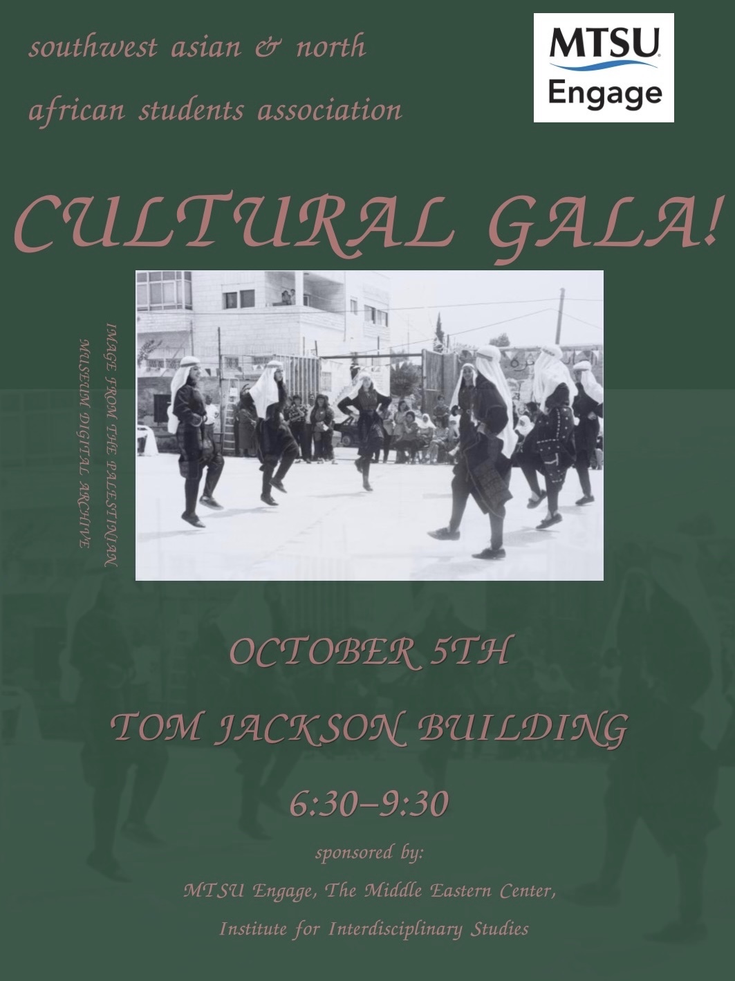 Cultural Gala Oct. 5 6:30-9:30 pm