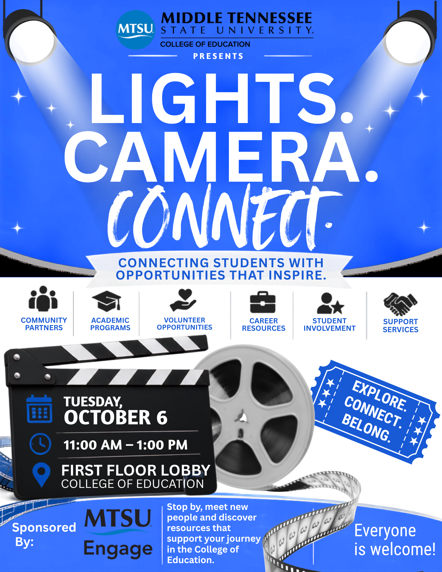 Lights Camera Connect COE Open House October 6