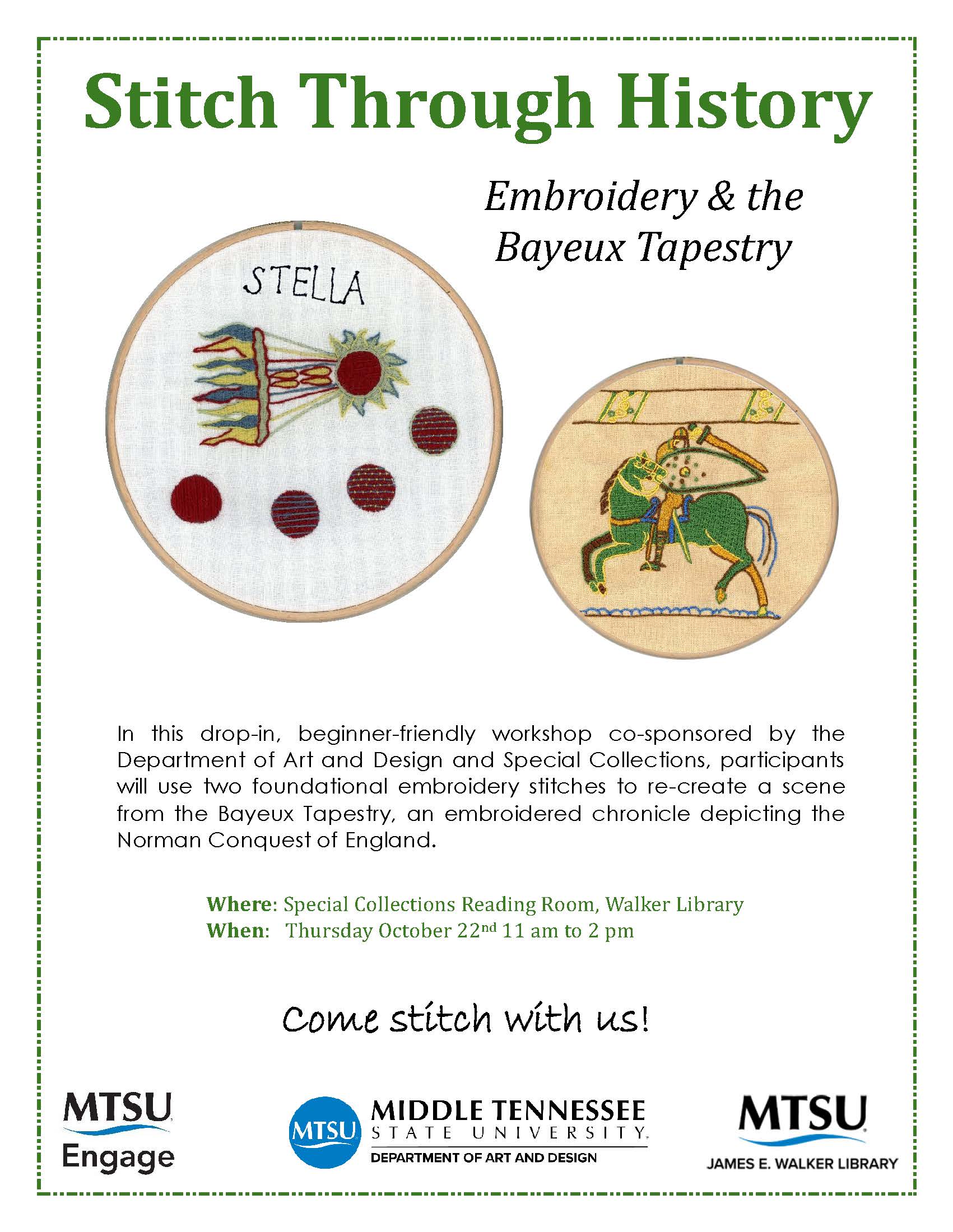 Stitch Through History Engage Month Event