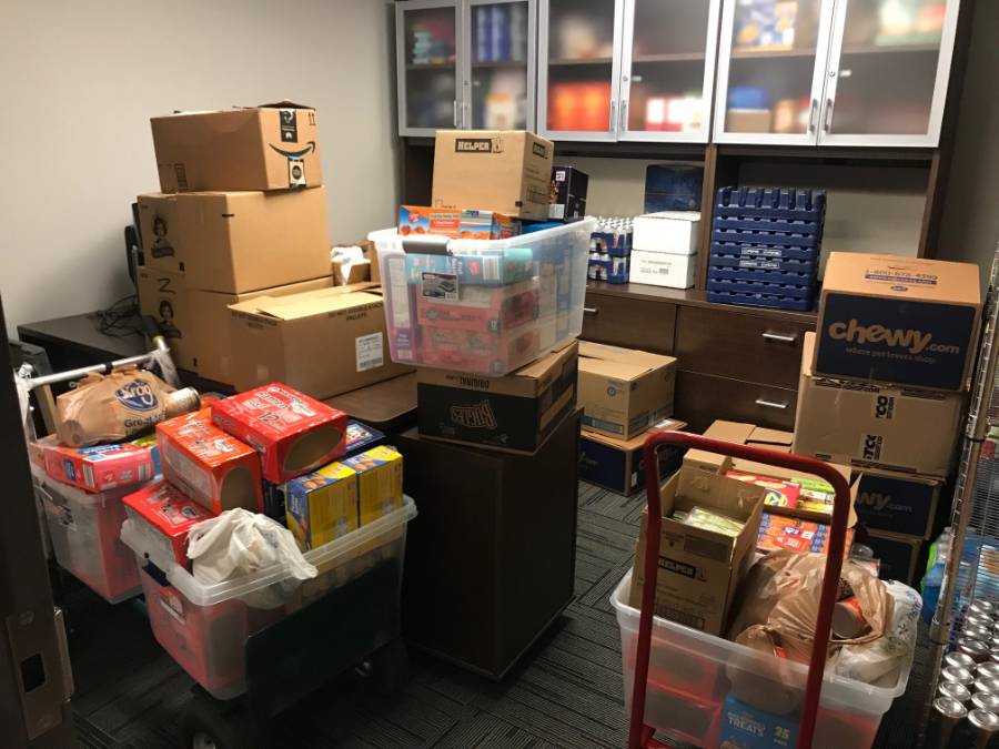 Overstock full after donation