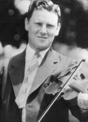 Albert Gore, Sr. playing a fiddle