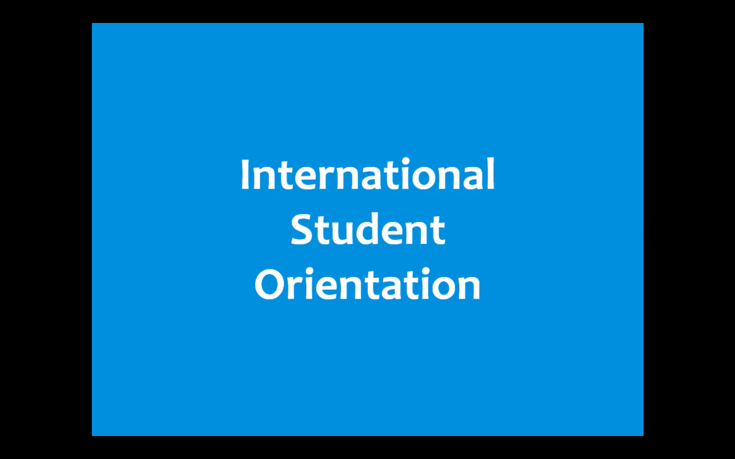 international student orientation