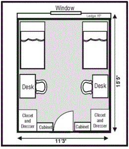 sims room diagram