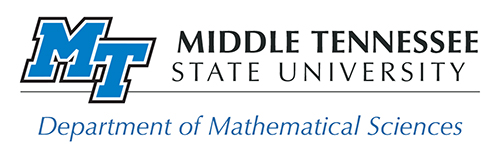 MTSU Math Dept logo