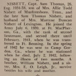 Sam Thomas Nisbett Jr. obituary