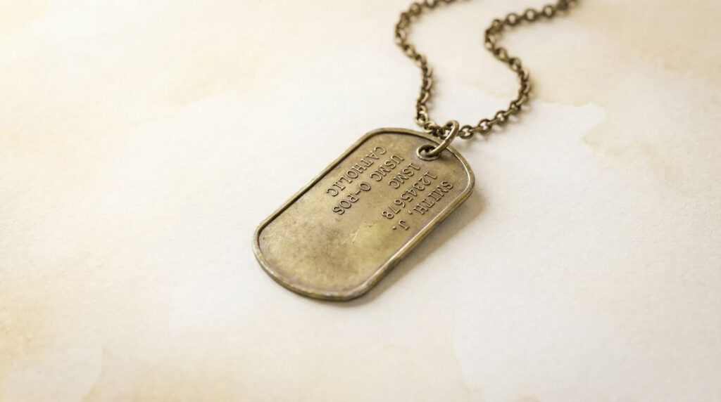 military dog tags