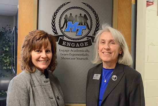 Dr. Dianna Rust and Dr. Mary Hoffschwelle (Photo by Jimmy Hart)