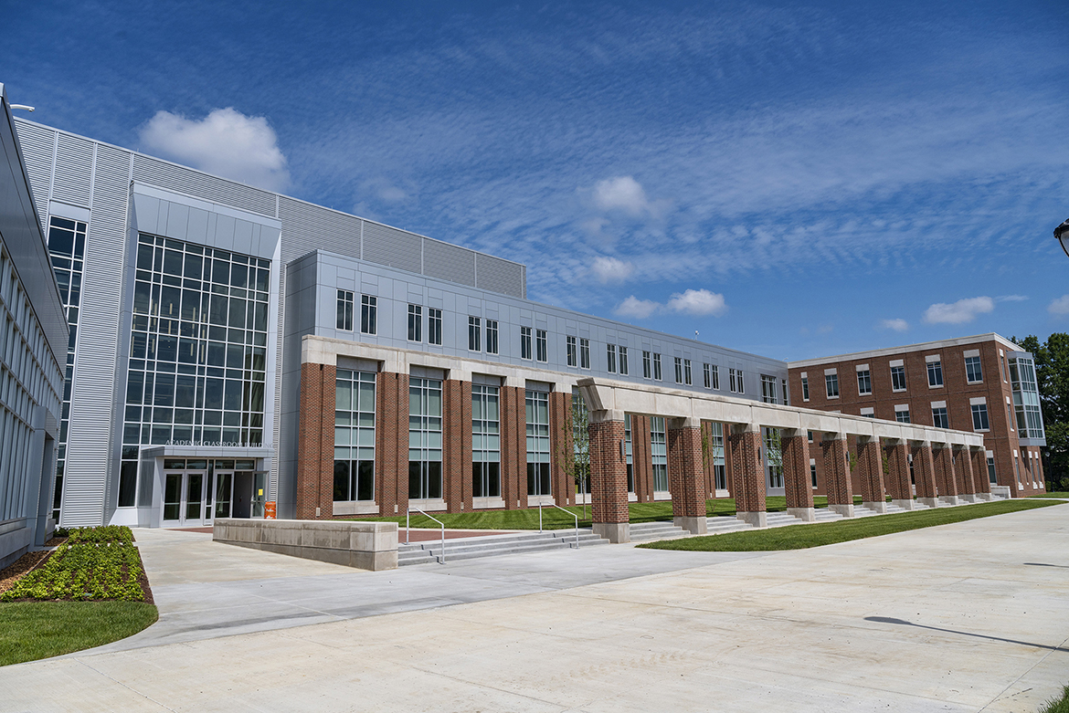 MTSU'S new $39.6 million Academic Classroom Building will house three departments within the College of Behavioral and Health Sciences. (MTSU photo by Andy Heidt)