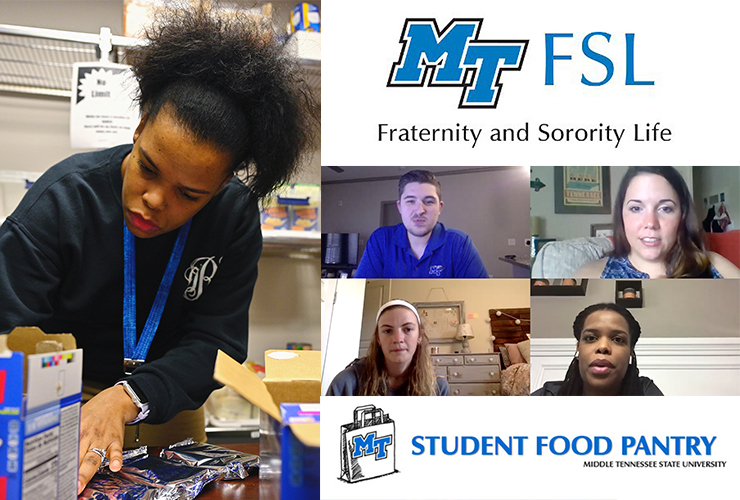 MTSU Greek orgs go virtual to raise $3K-plus for Student Food Pantry
