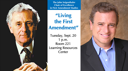 Seigenthalers to discuss 'Living the First Amendment' Sept. 20