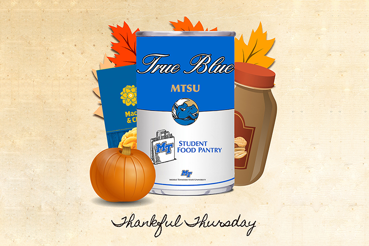 MTSU groups organize food donations to help students have 'Thankful Thursday'