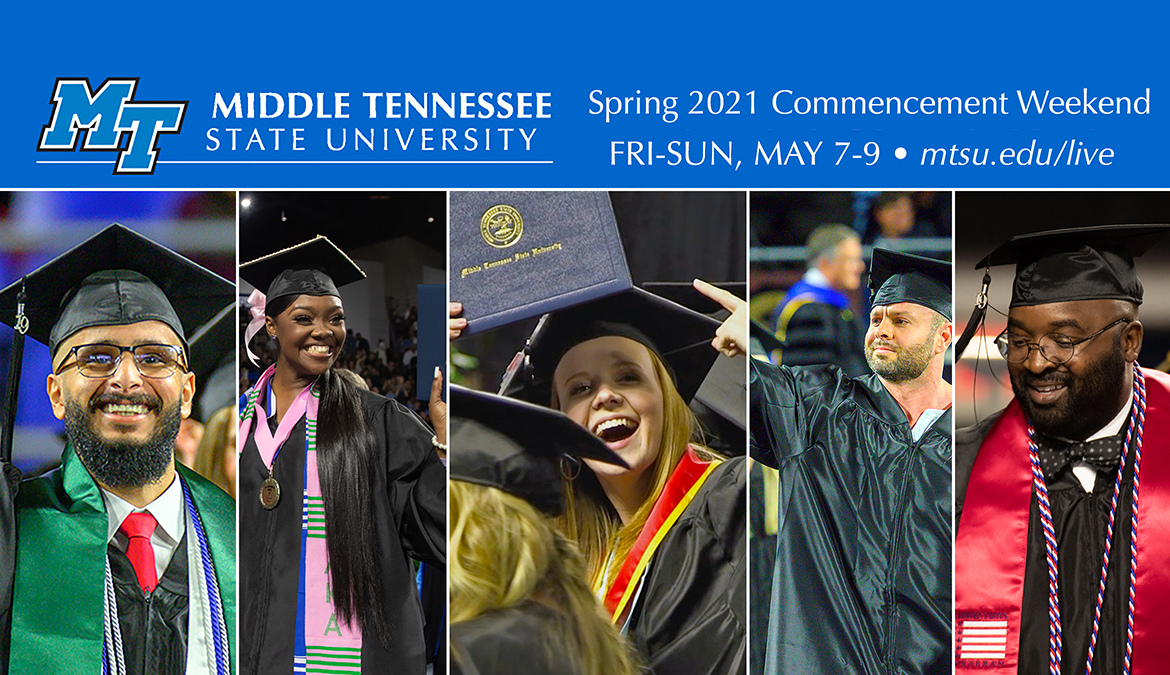 2,000-plus MTSU grads return to Murphy Center May 7-9 for 10-ceremony commencement weekend [+ VIDEO]