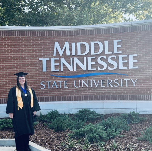 MTSU adult learner graduates with honors after 18-year journey