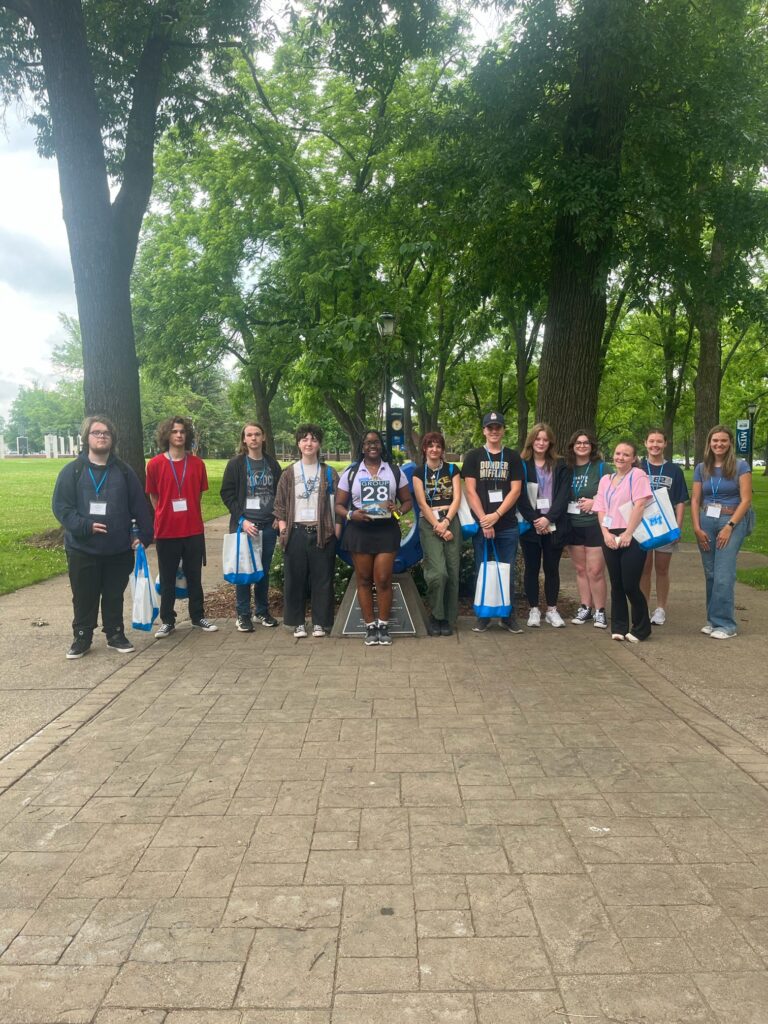 group photo at New to Blue Orientation