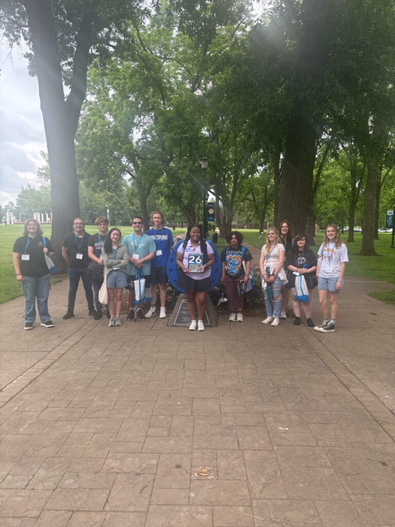 group photo at New to Blue Orientation
