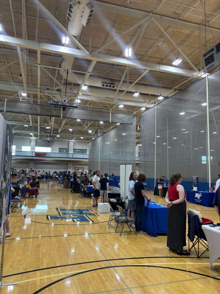 Tabling event in the rec center
