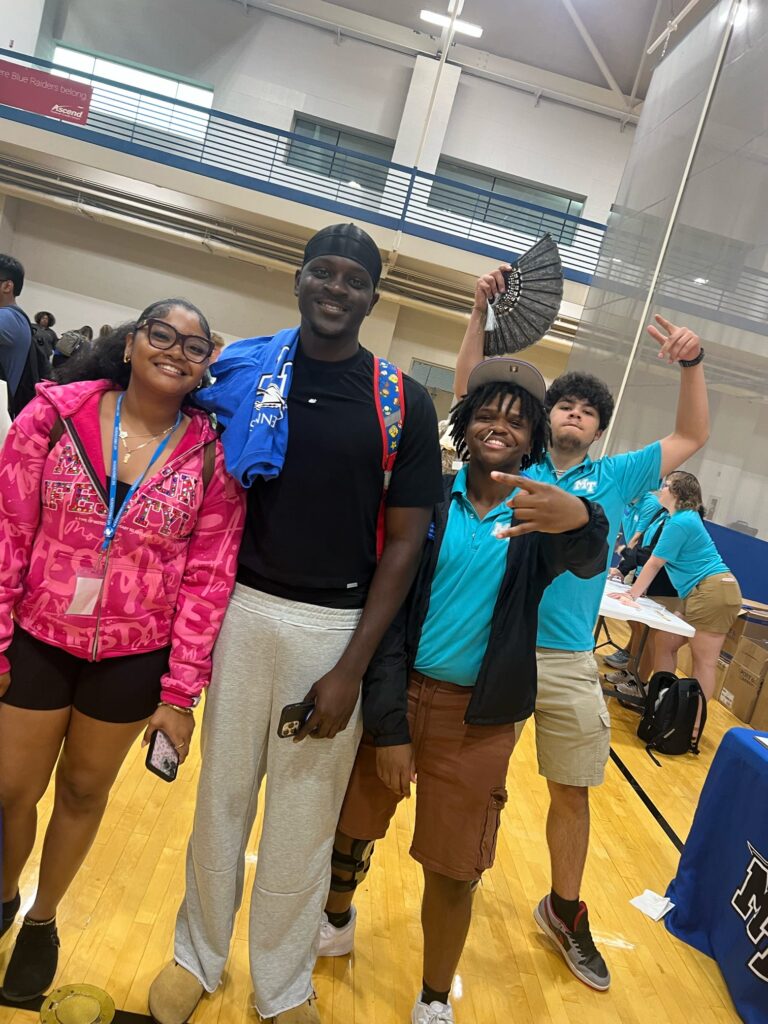 students posing for a photo