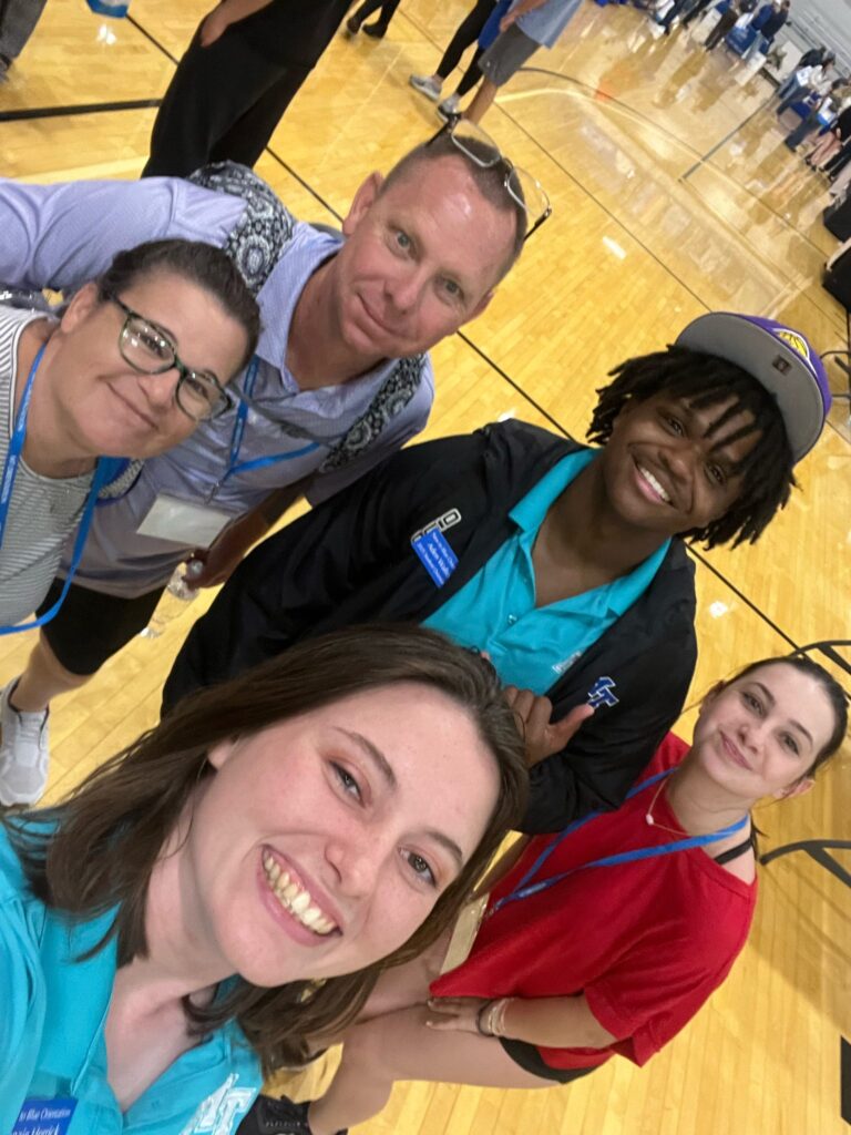 students posing for a photo