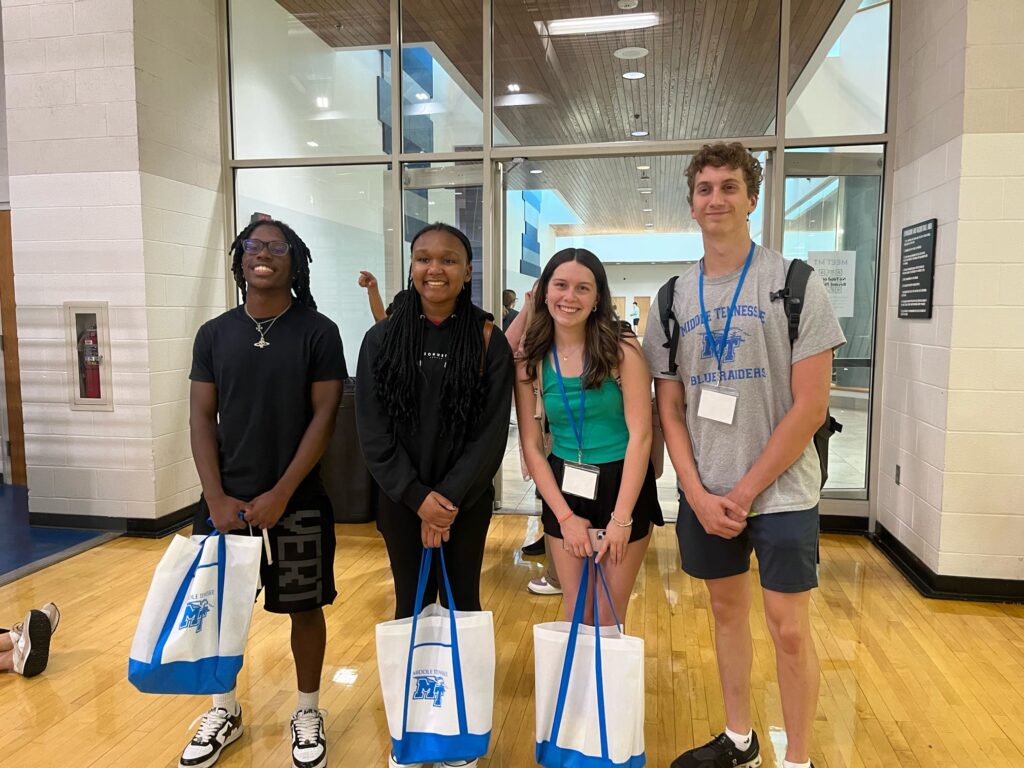 students posing for a photo