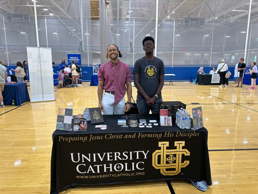 MTSU students tabling at an event