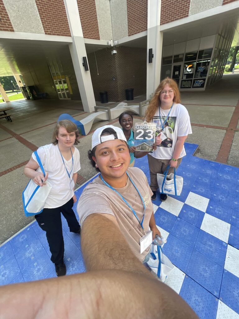 students posing for a photo