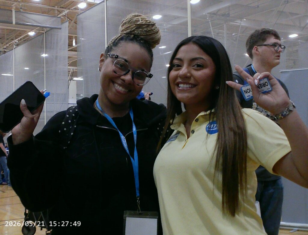 Students and guests participating in Meet MT at MTSU in the Recreation Center.