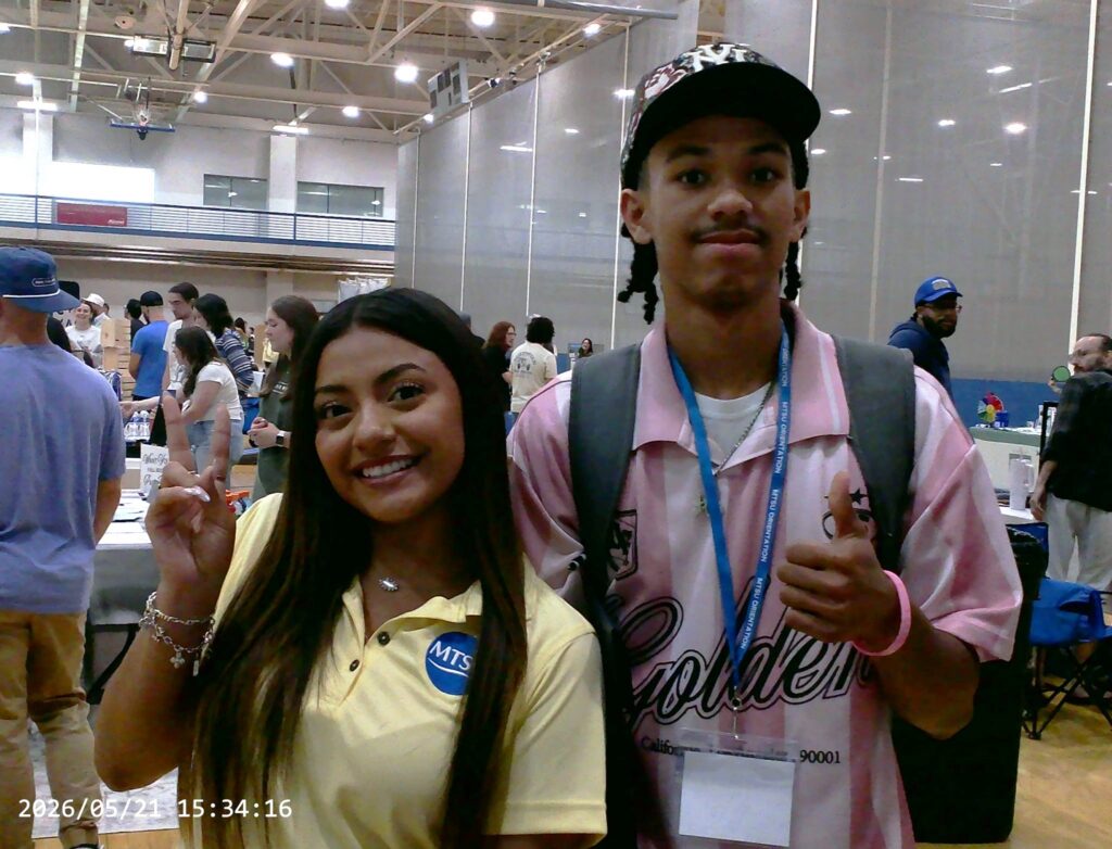 Students and guests participating in Meet MT at MTSU in the Recreation Center.