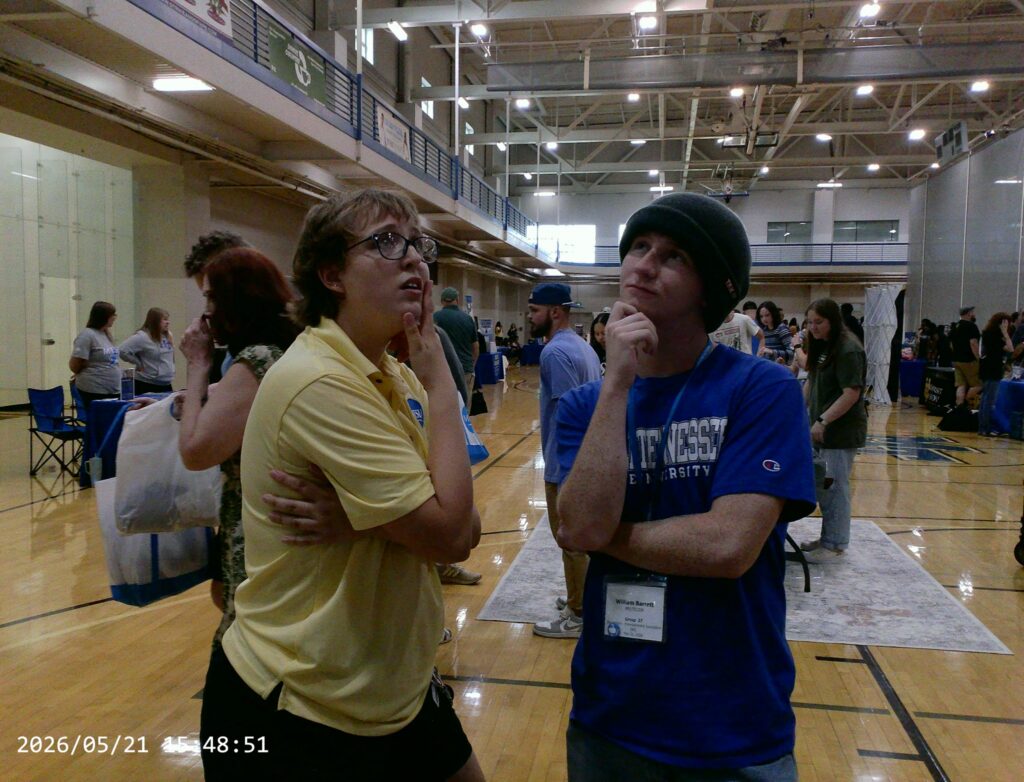 Students and guests participating in Meet MT at MTSU in the Recreation Center.