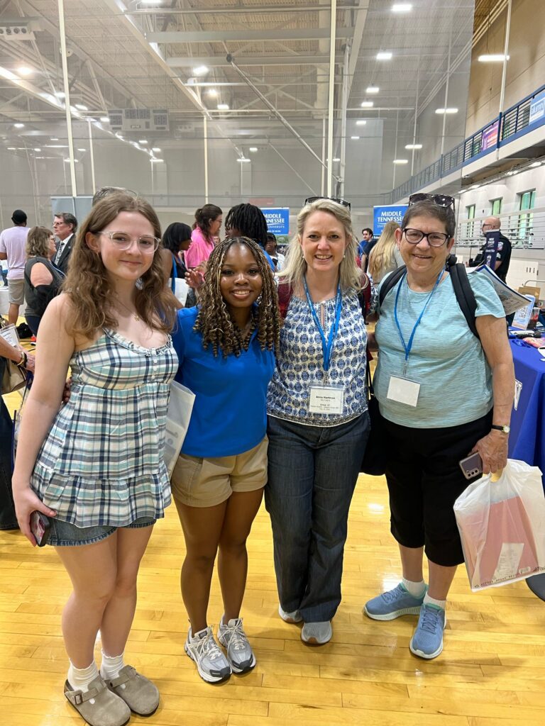 Students and guests participating in Meet MT at MTSU in the Recreation Center.