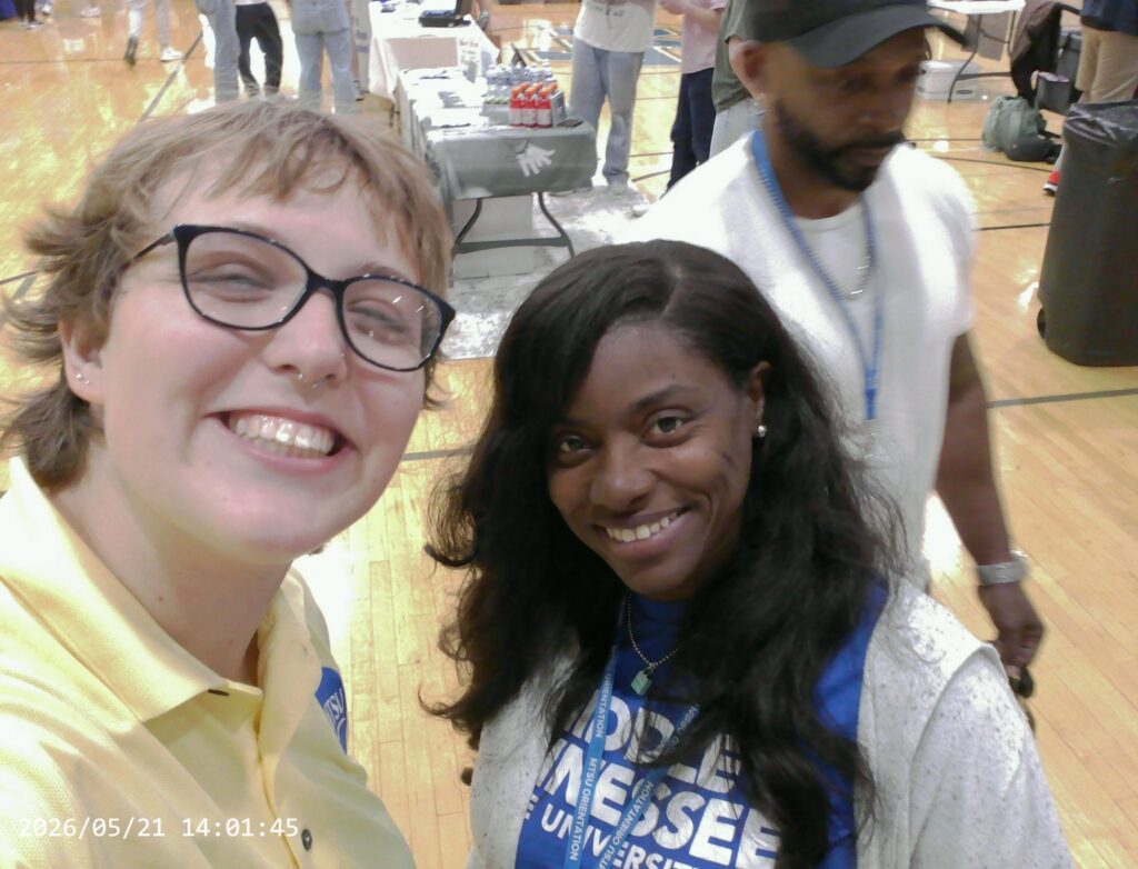 Students and guests participating in Meet MT at MTSU in the Recreation Center.