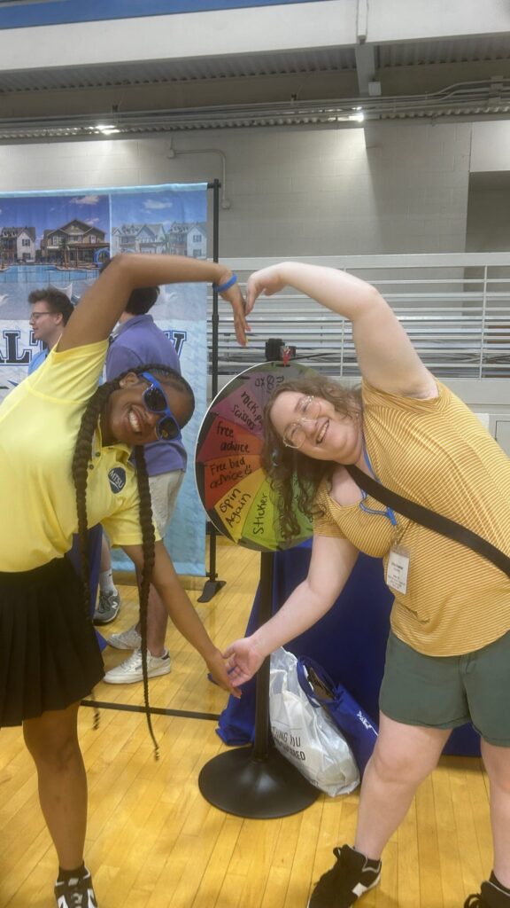 Students and guests participating in Meet MT at MTSU in the Recreation Center.