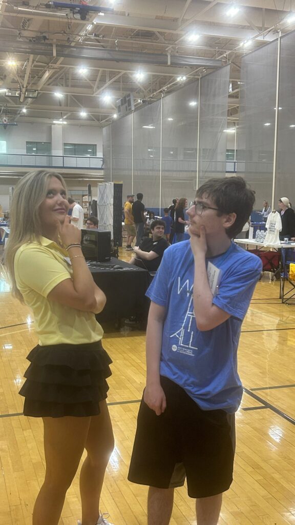 Students and guests participating in Meet MT at MTSU in the Recreation Center.