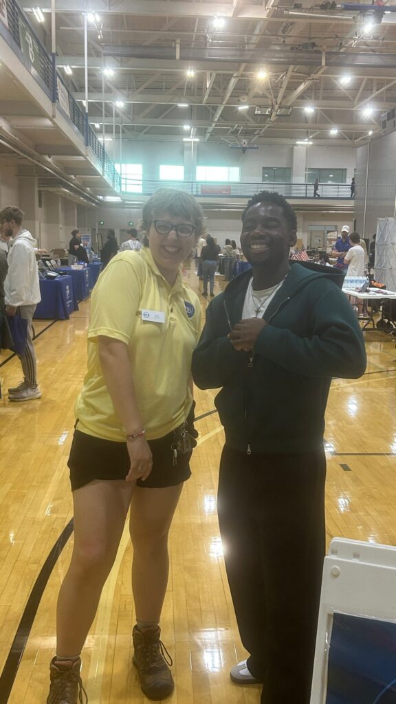 Students and guests participating in Meet MT at MTSU in the Recreation Center.