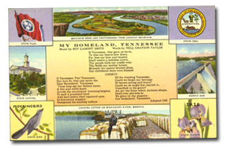 My Homeland Tennessee Postcard