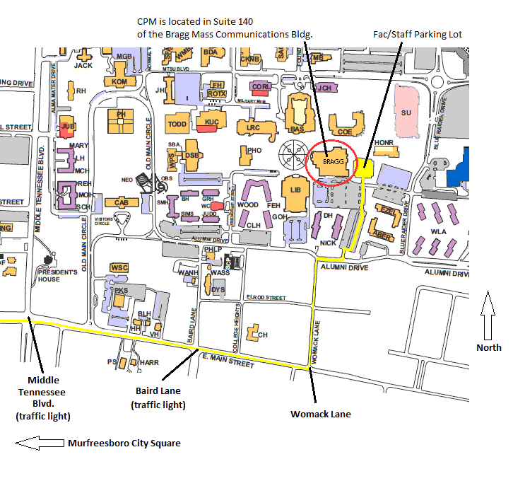 Campus Map to CPM