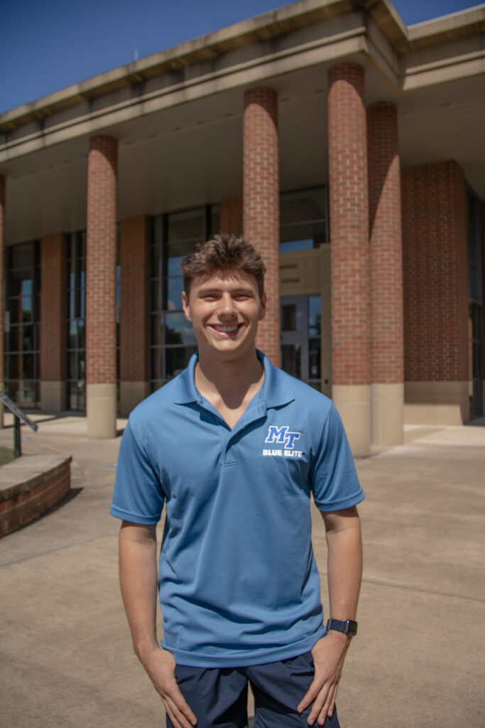 Headshot of Blue Elite, Travis Buchanan
