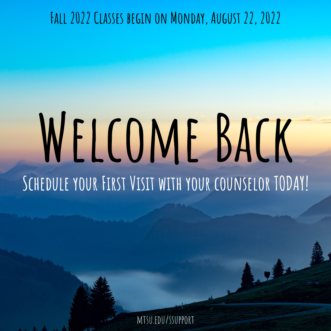 Welcome Back - Schedule your First Visit TODAY!