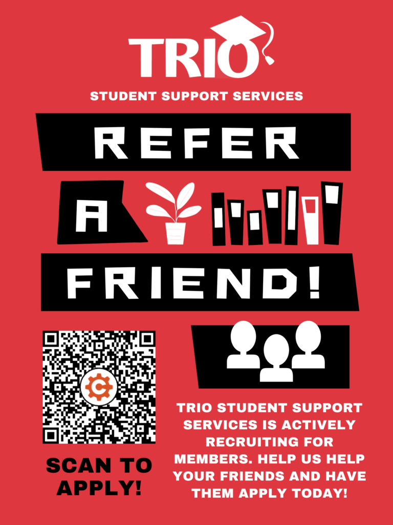 Application Link in QR Code - https://www.cognitoforms.com/MiddleTennesseeStateUniversity1/TRIOStudentSupportServices202627Application