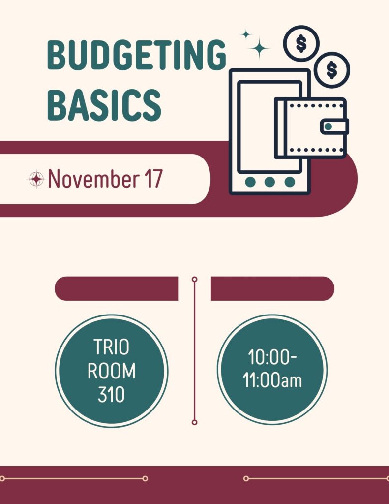 Budgeting Basics Nov 17th 10-11a