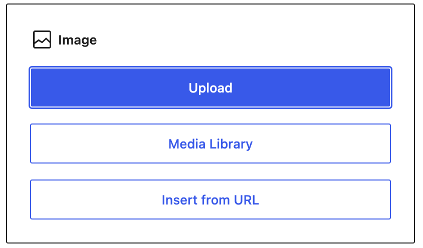 screenshot of the upload pop up

