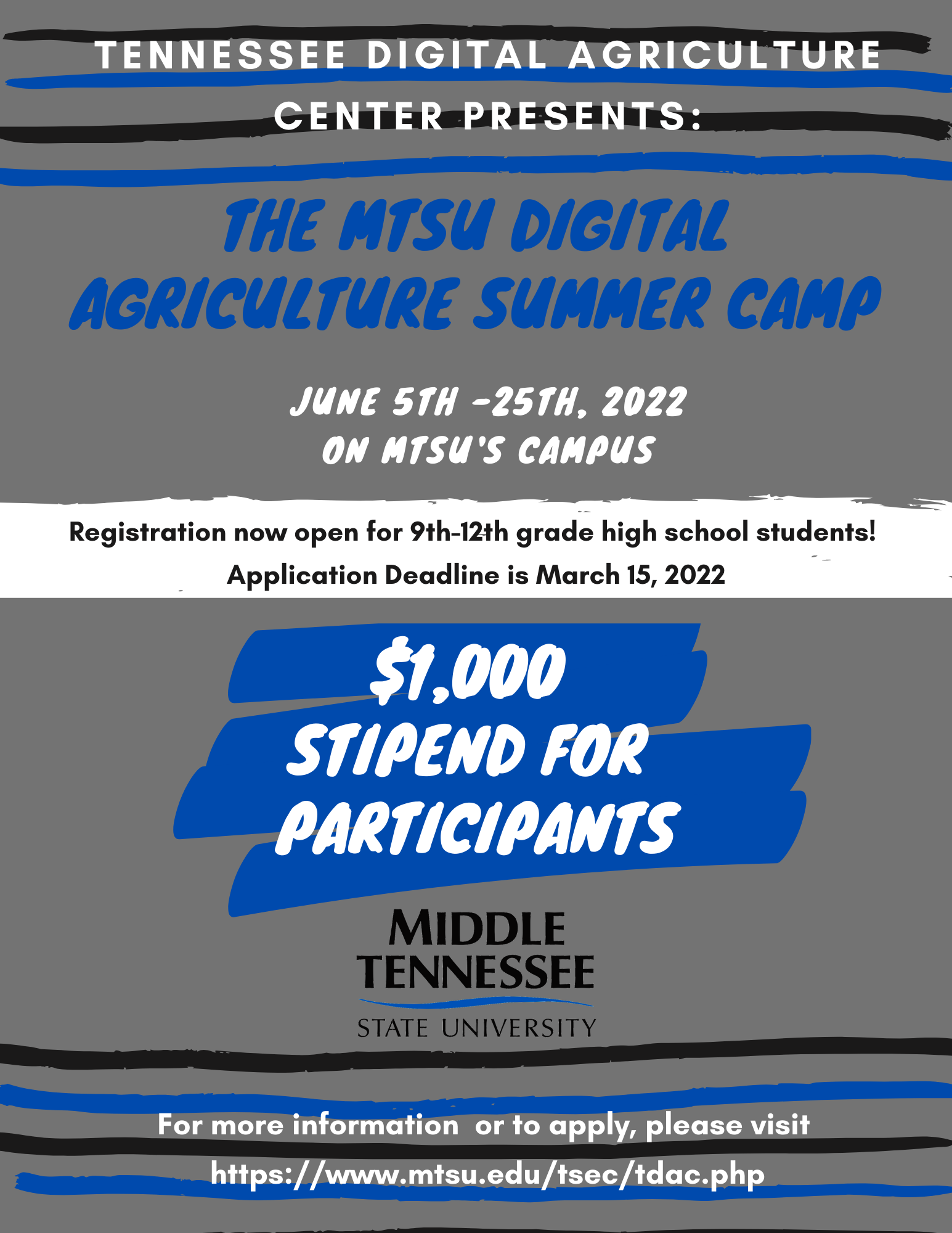 The MTSU Digital Agriculture Summer Camp
