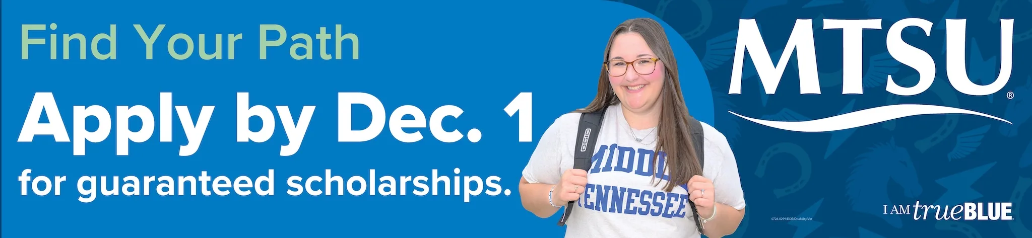 Find Your Path - Apply by Dec. 1 for guaranteed scholarships.